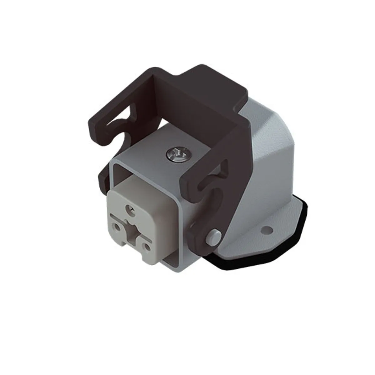 Mete Enerji 403264 3x10A Multi-Pole Thermoplastic Angled Machine Socket