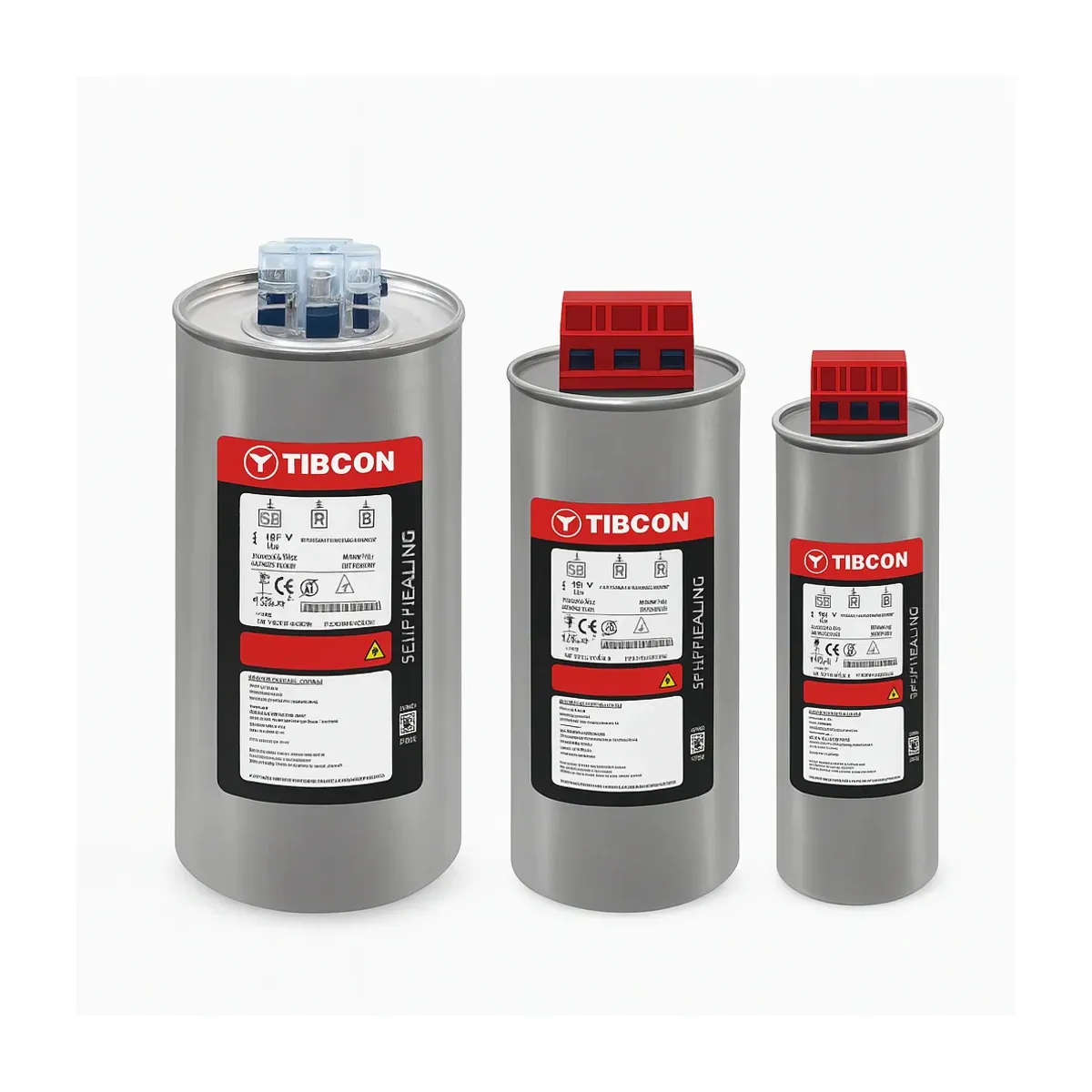Tibcon 15 kVAr Extra Heavy-Duty Cylindrical Capacitor 525V - TBC1504