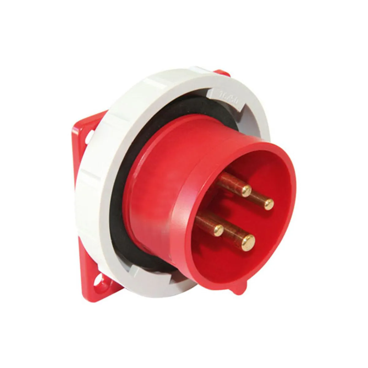 PCE 406207V 4x16A Machine Plug Straight IP67 Screw Type