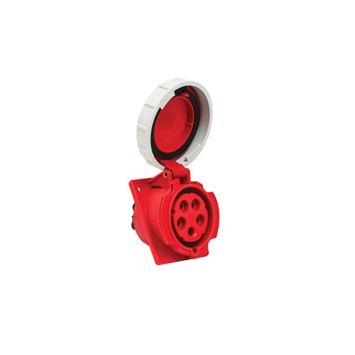 PCE 406523V 5x32A Machine Socket Angled IP67 Screw Type