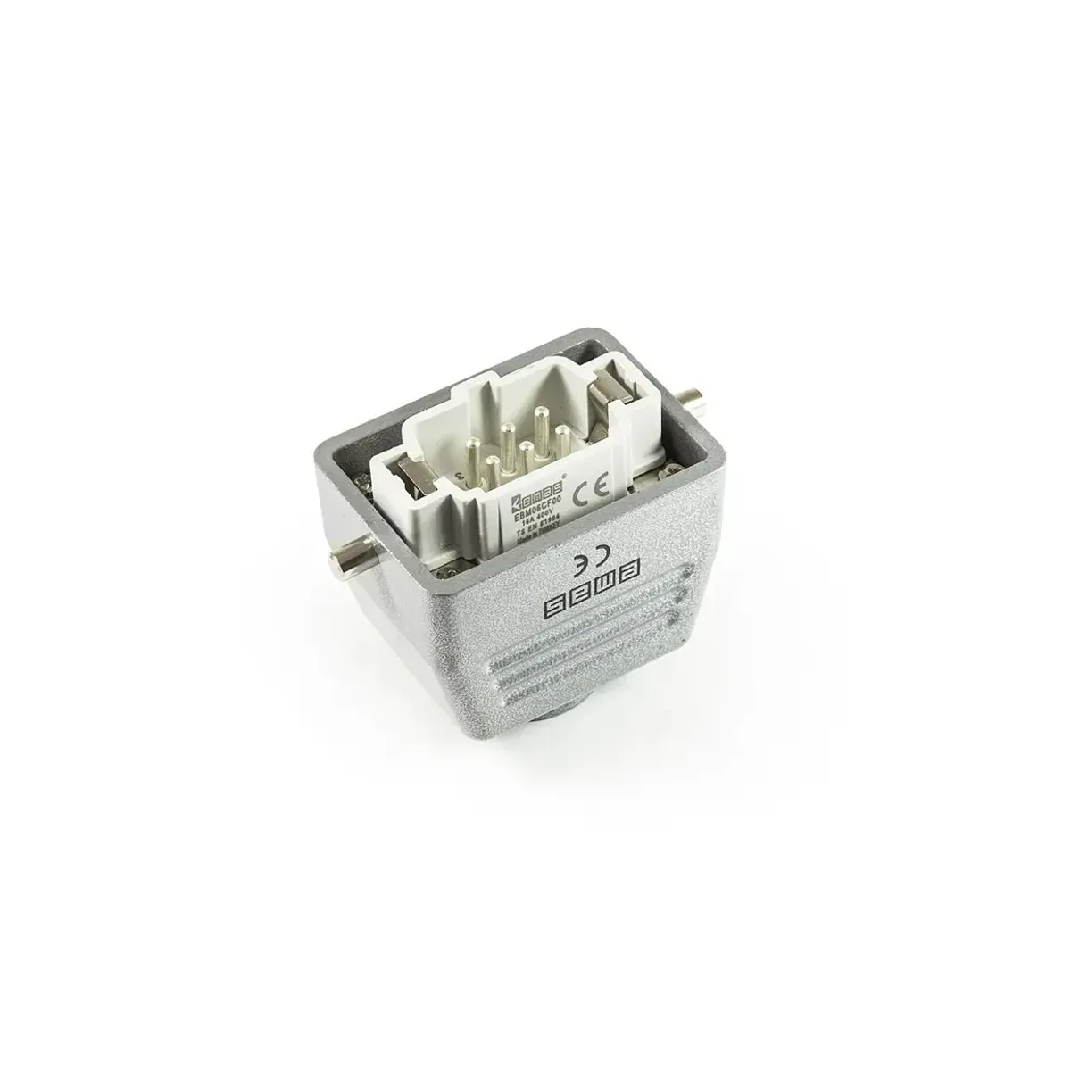 Emas Metal 6 Contact Extension Type Plug 16A Top Entry Multi-Contact EBM06FU30