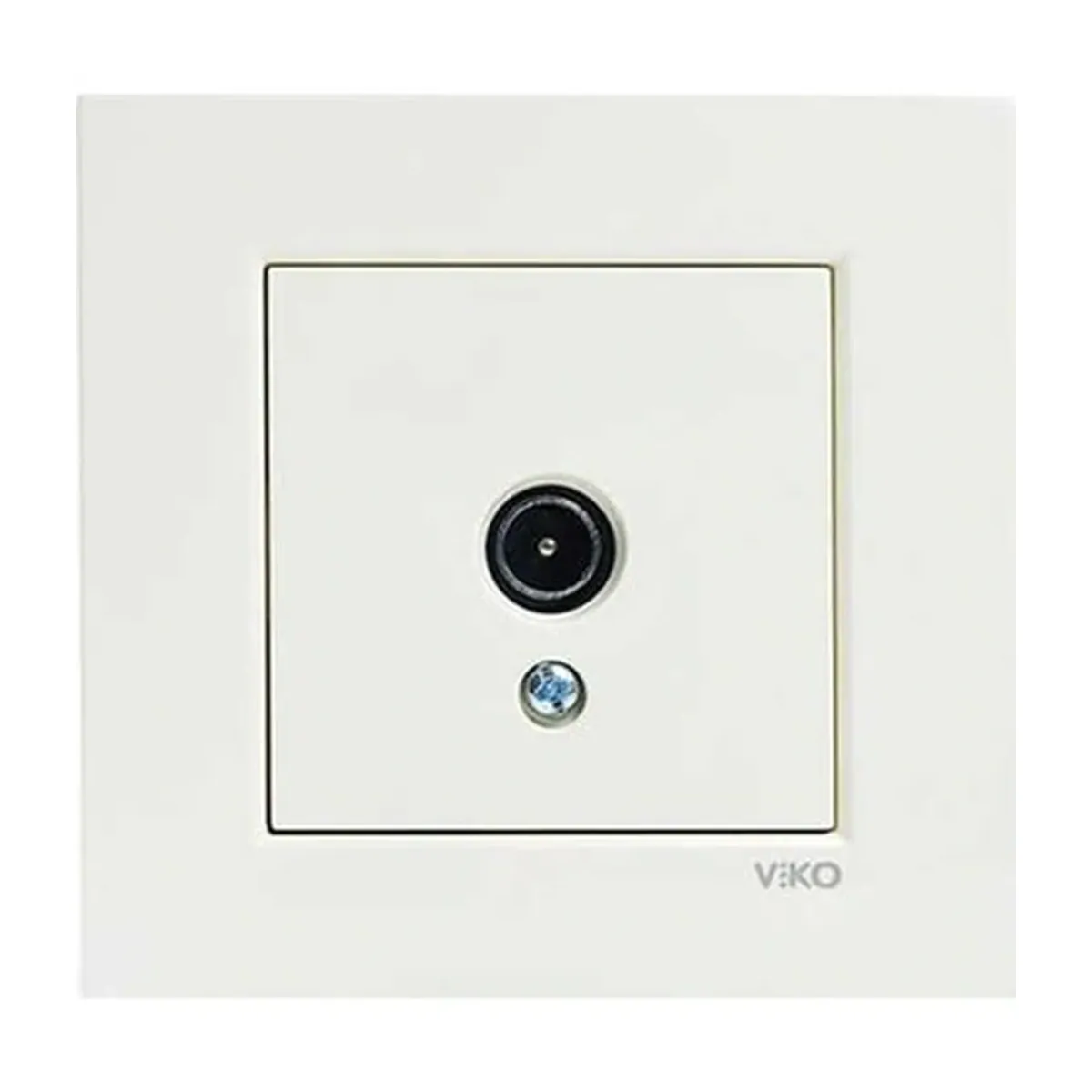 Viko Karre Meridian Cream TV Socket, Pass-Through 8-12dB
