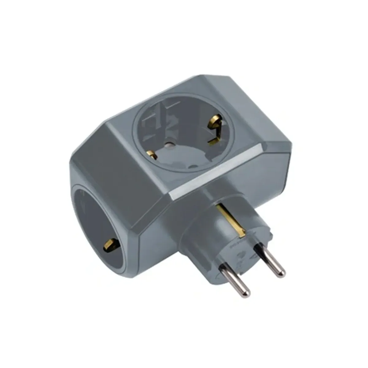 Viko Yonca Plus Gray Triple Grounded Socket