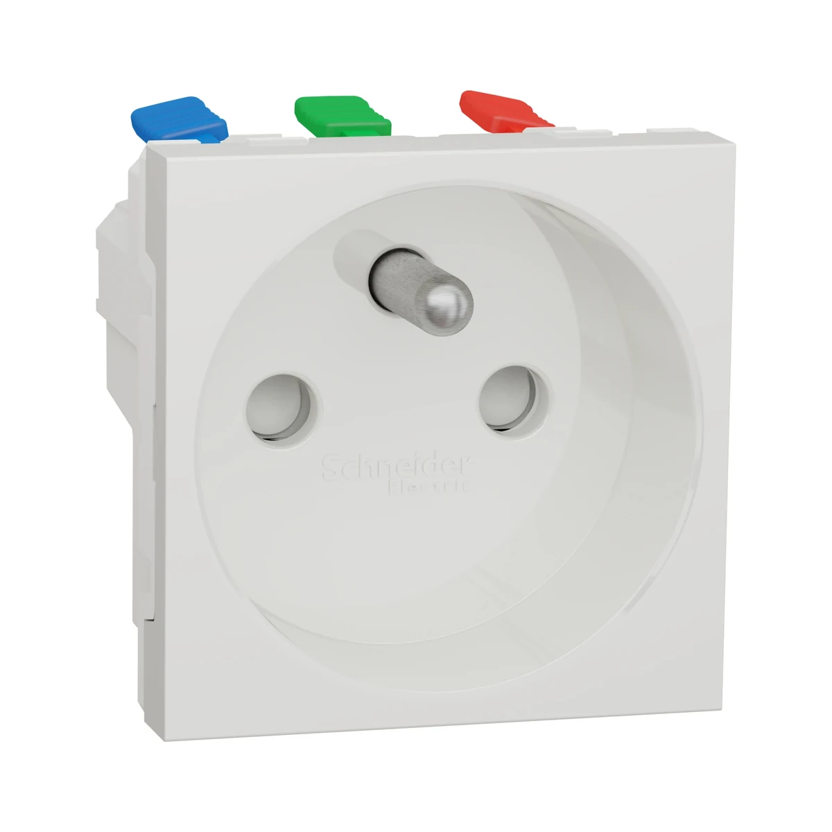 Schneider Electric NU305918 Yeni Unica, Child-Protected UPS Socket Quick-Connect 2 module, White