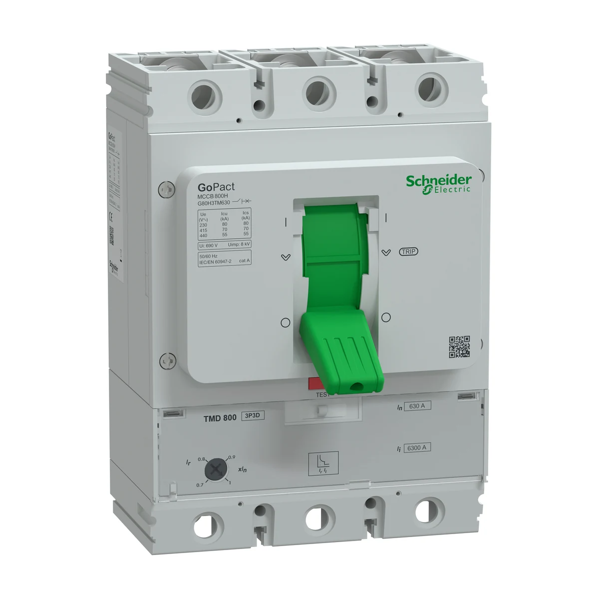 Schneider Electric G80H3TM630 GOMCCB 800H 3P3D 630A TMD — üretici ürün görseli