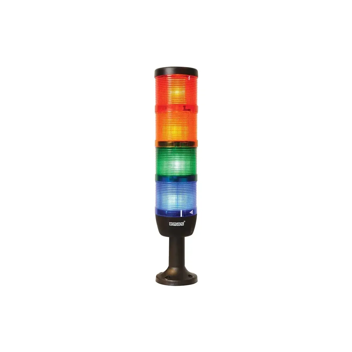 Emas IK Serisi Dört Katlı 220V AC 110mm Plastik Boru ve Ayaklı LED Kolon 70mm