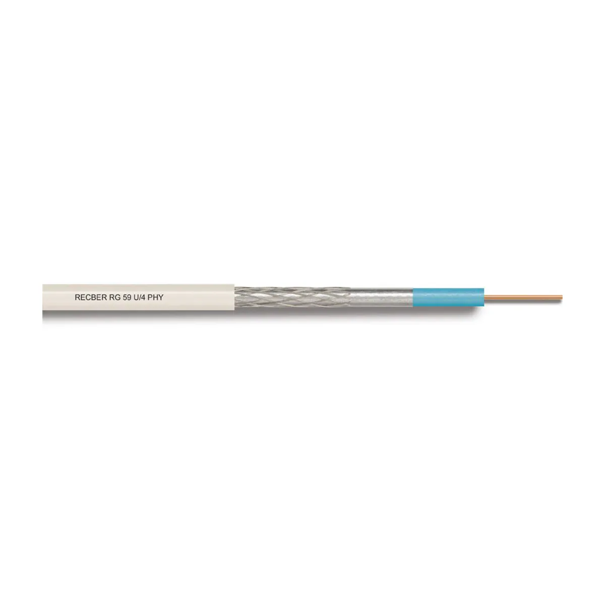 Reçber RG 59 U/4 PHY-PVC Cu/Al Cable