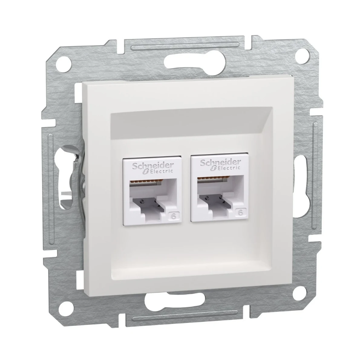 Schneider Electric EPH4870121 Asfora 2*RJ45CAT6-UTP Without Frame