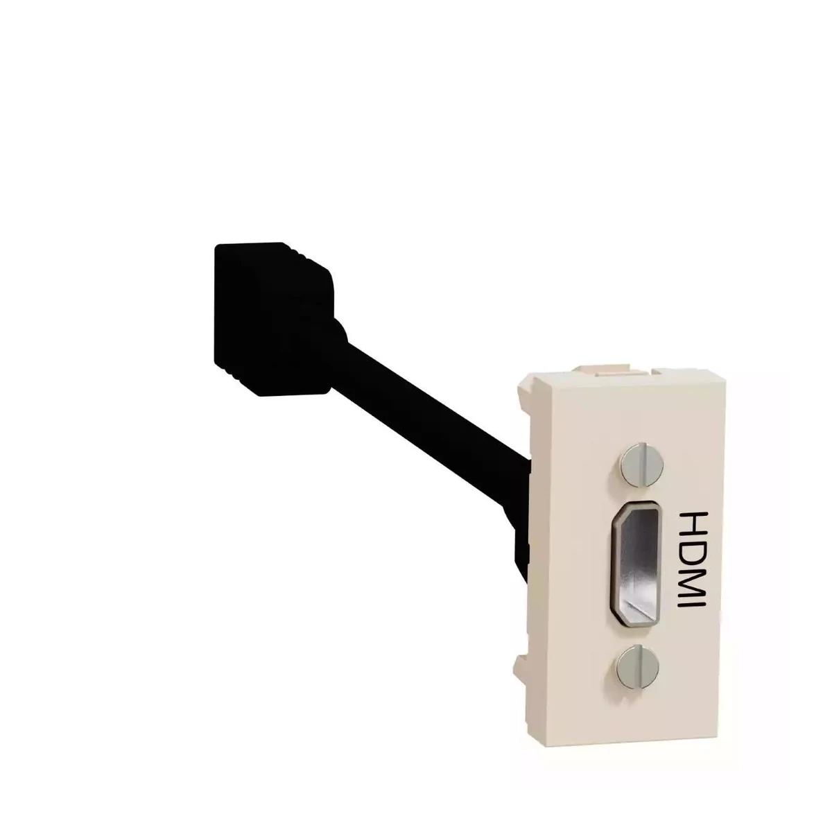 Schneider Electric NU343044 Yeni Unica, HDMI Connector Socket 1 module, Cream