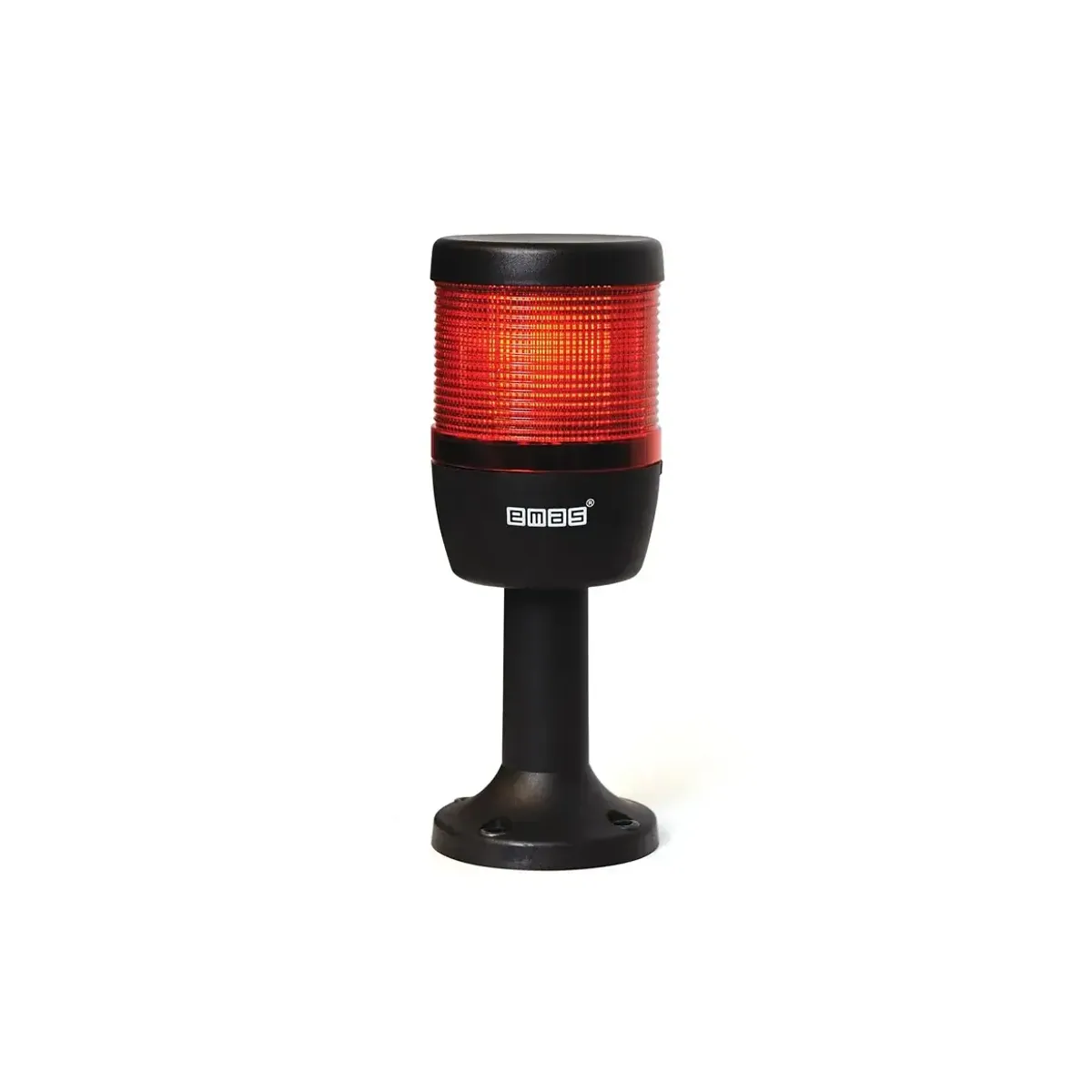Emas IK Series Single-Tier 220V AC 110mm LED Stack Light with Plastic Tube and Base 70mm