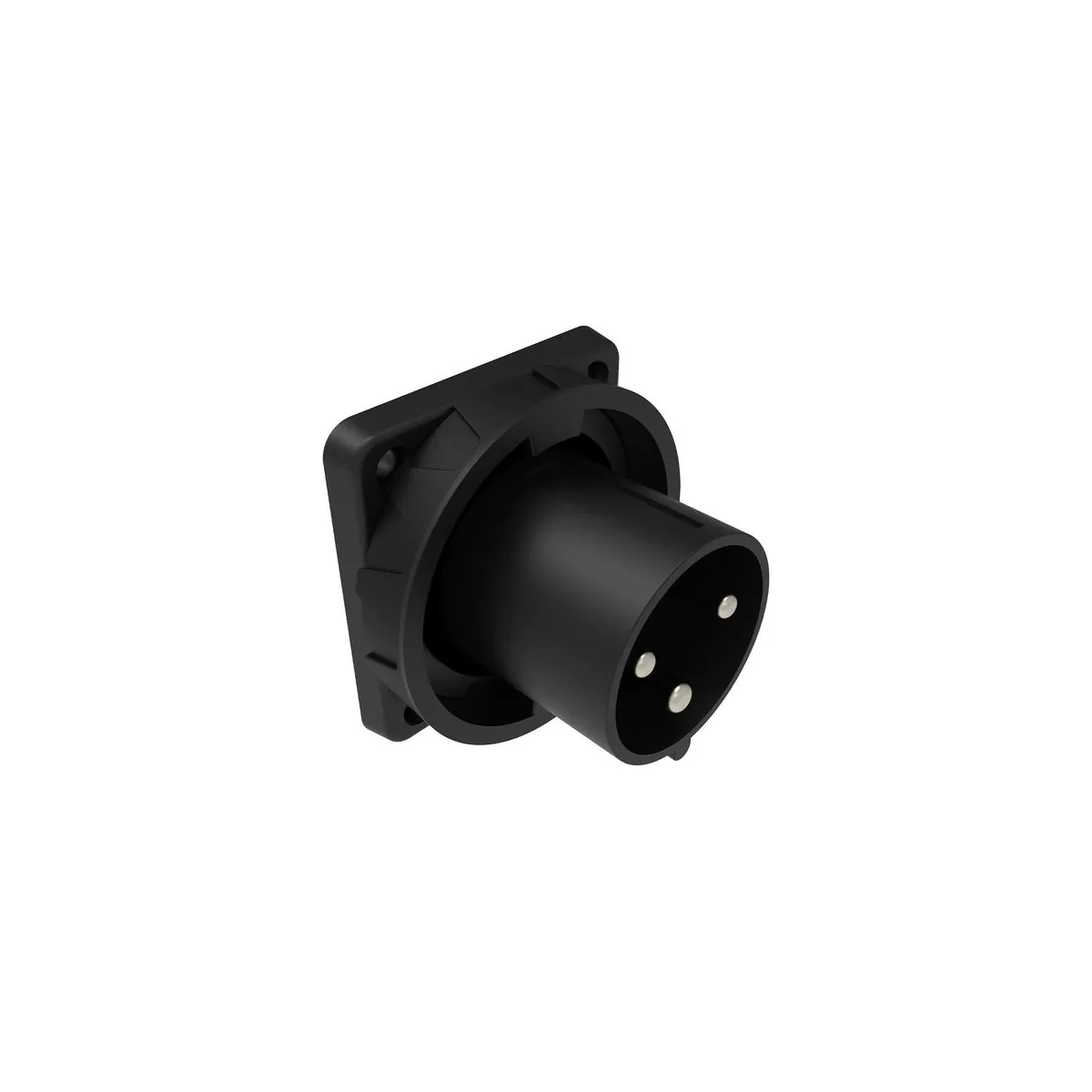 Bemis BCS-4403-7114 CEE Machine Plug 63 A 2P+E IP67 Black
