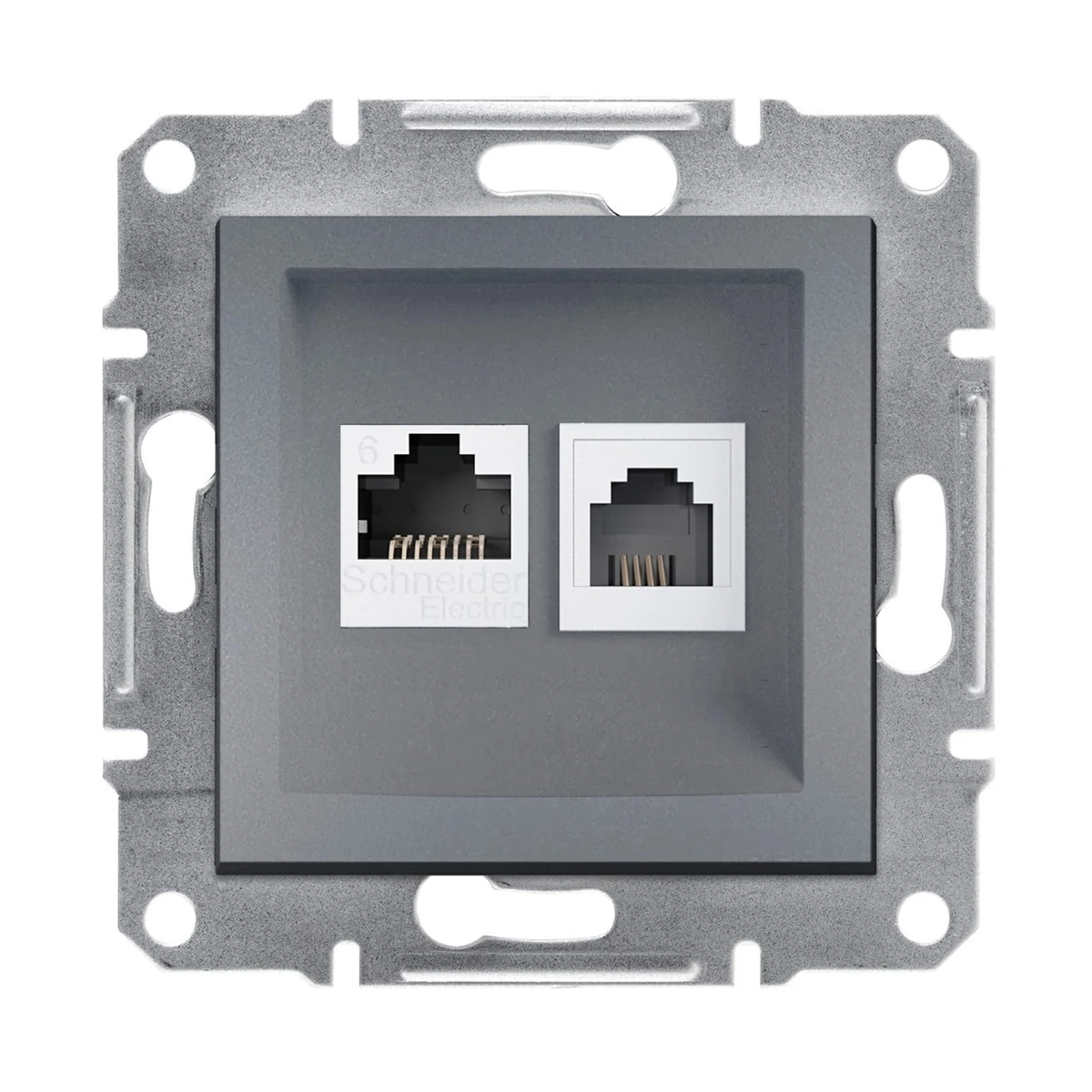 Schneider Electric EPH5200162 Asfora RJ45 CAT6 UTP RJ11,Çelik
