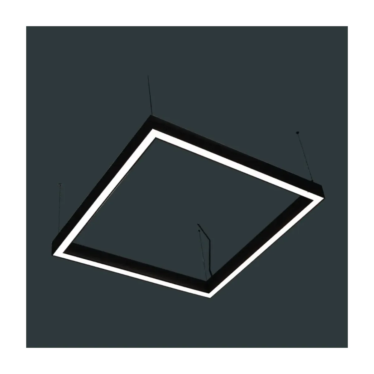 140W 120x120 Square 4000 K 16800lm 66x35mm Decorative Linear LED Luminaire