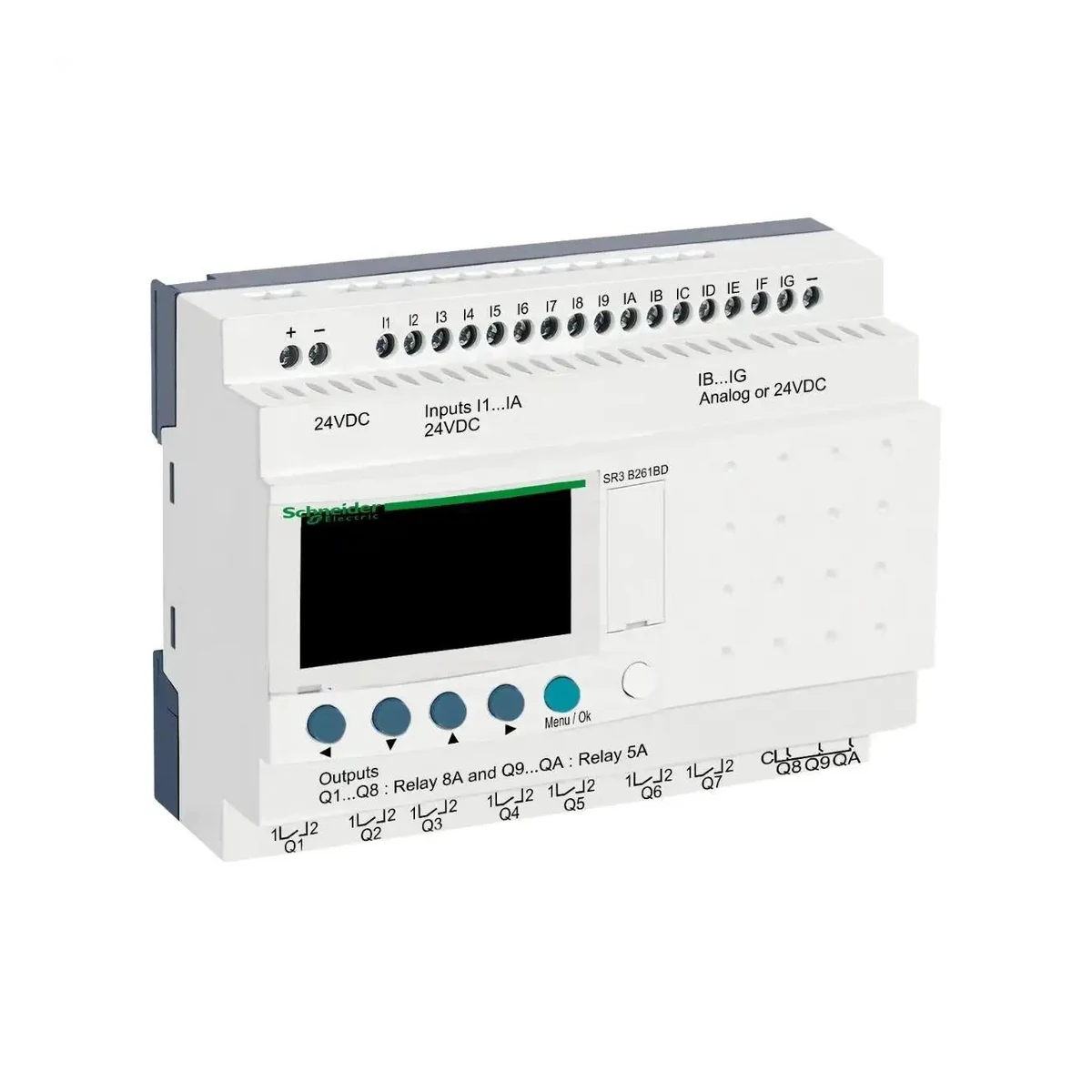 Schneider Electric SR3B261BD Zelio Smart Relay, 26 I/O 24 V DC