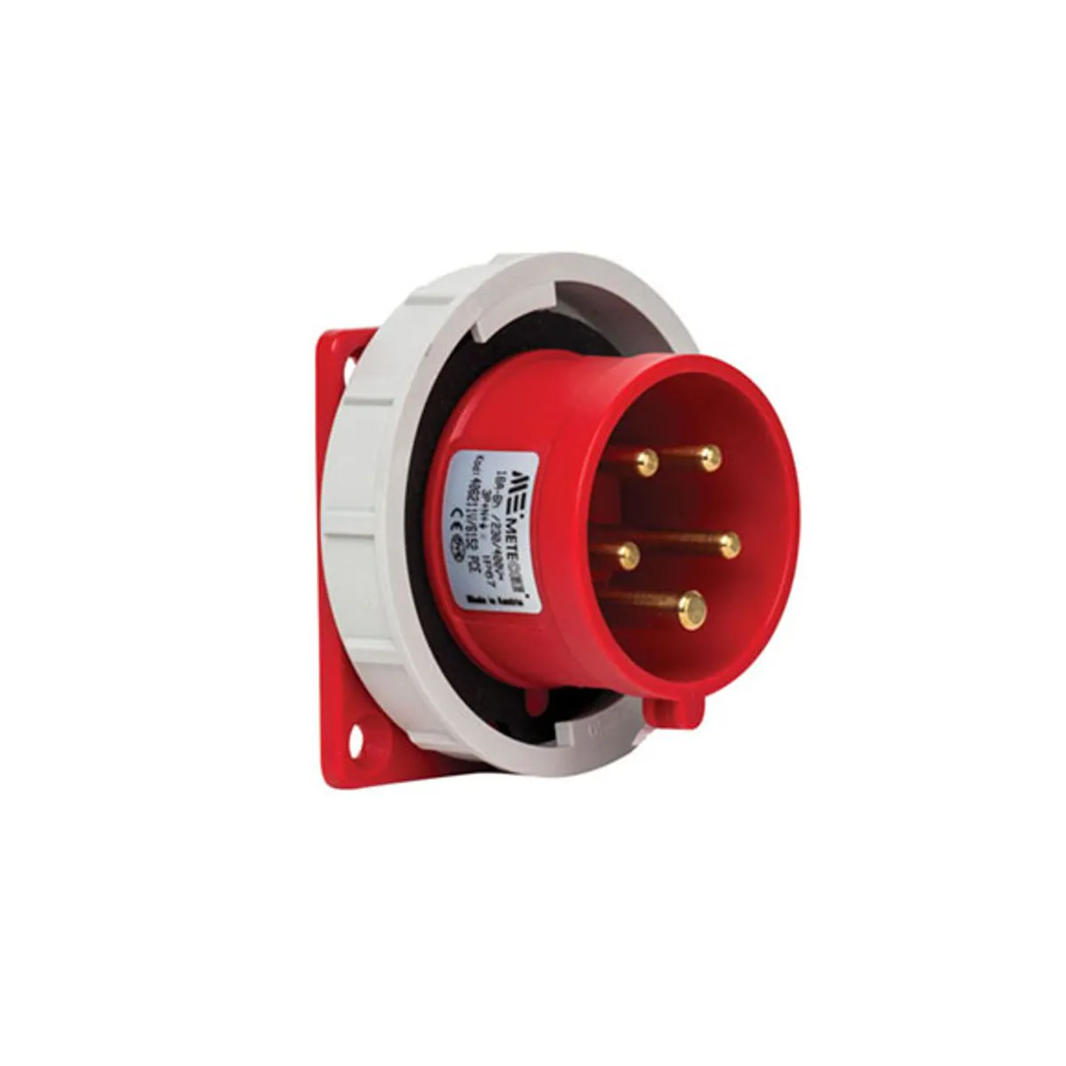 PCE 406211V 5x16A Machine Plug Straight IP67 Screw Type