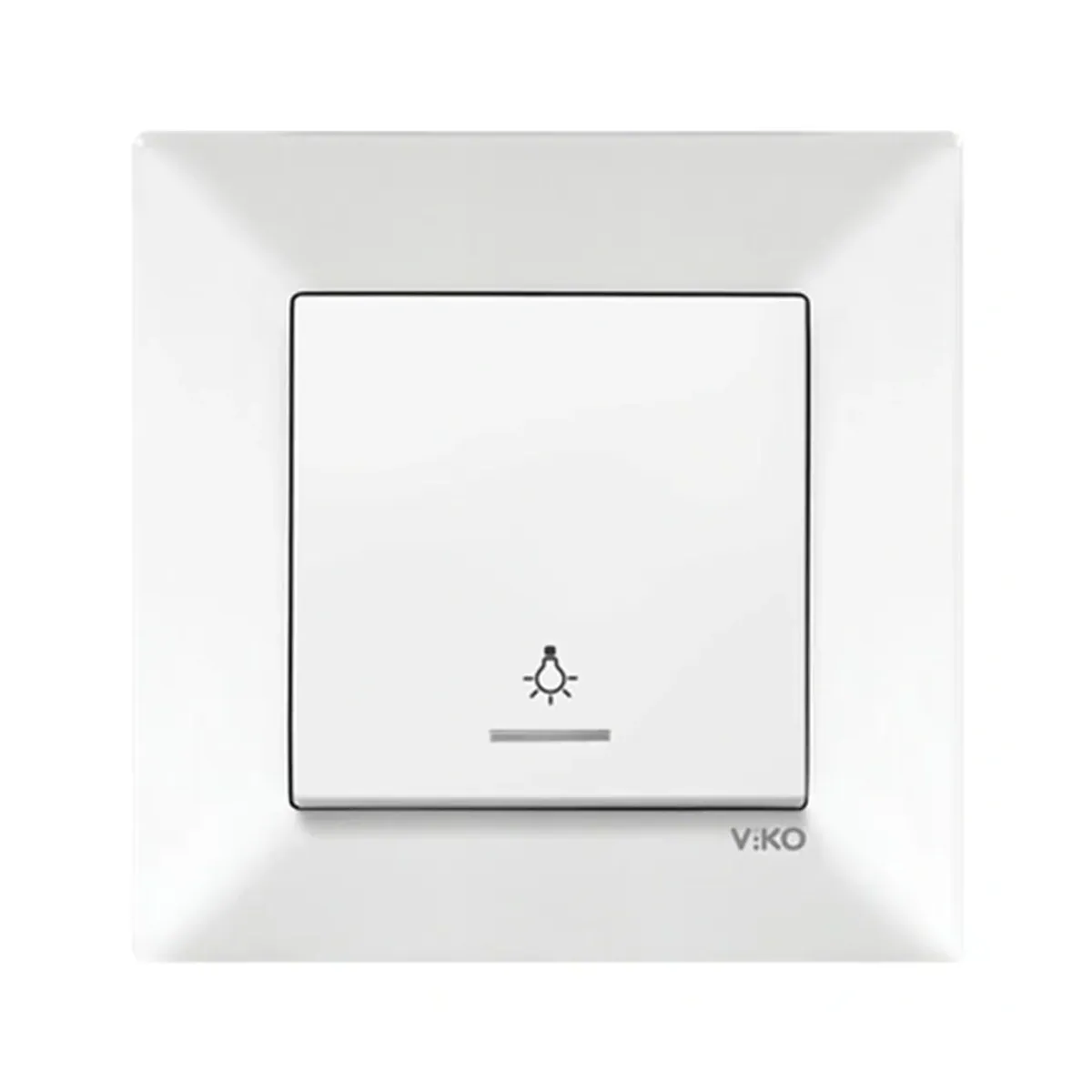 Viko Karre Meridian Işıklı Beyaz Light Anahtar