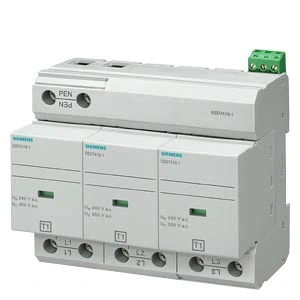 Siemens 5SD7413-1 Parafudr 3 kutuplu TN-C sistemleri için, enversör kontaklı