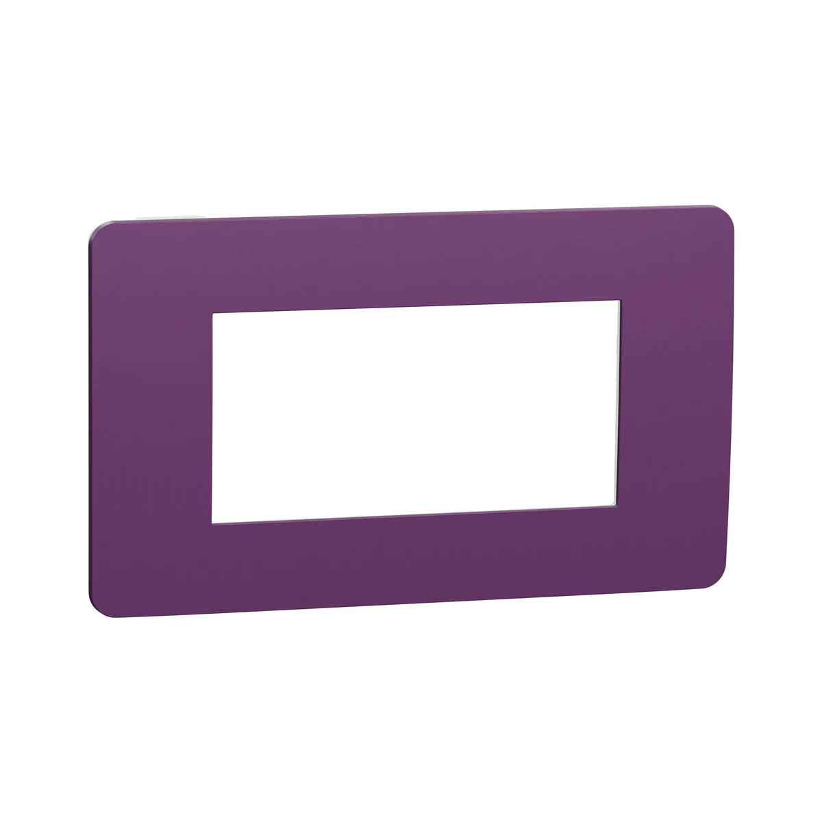 Schneider Electric NU270414 Yeni Unica, Studio Color Frame 4 module, Purple/White