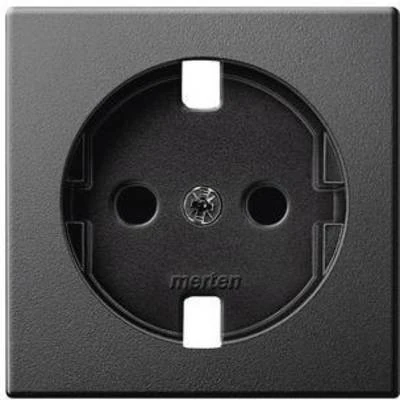 Schneider Electric MEG2330-0414 Merten System M, Child-Safe Grounded Socket Rocker Cover, Anthracite