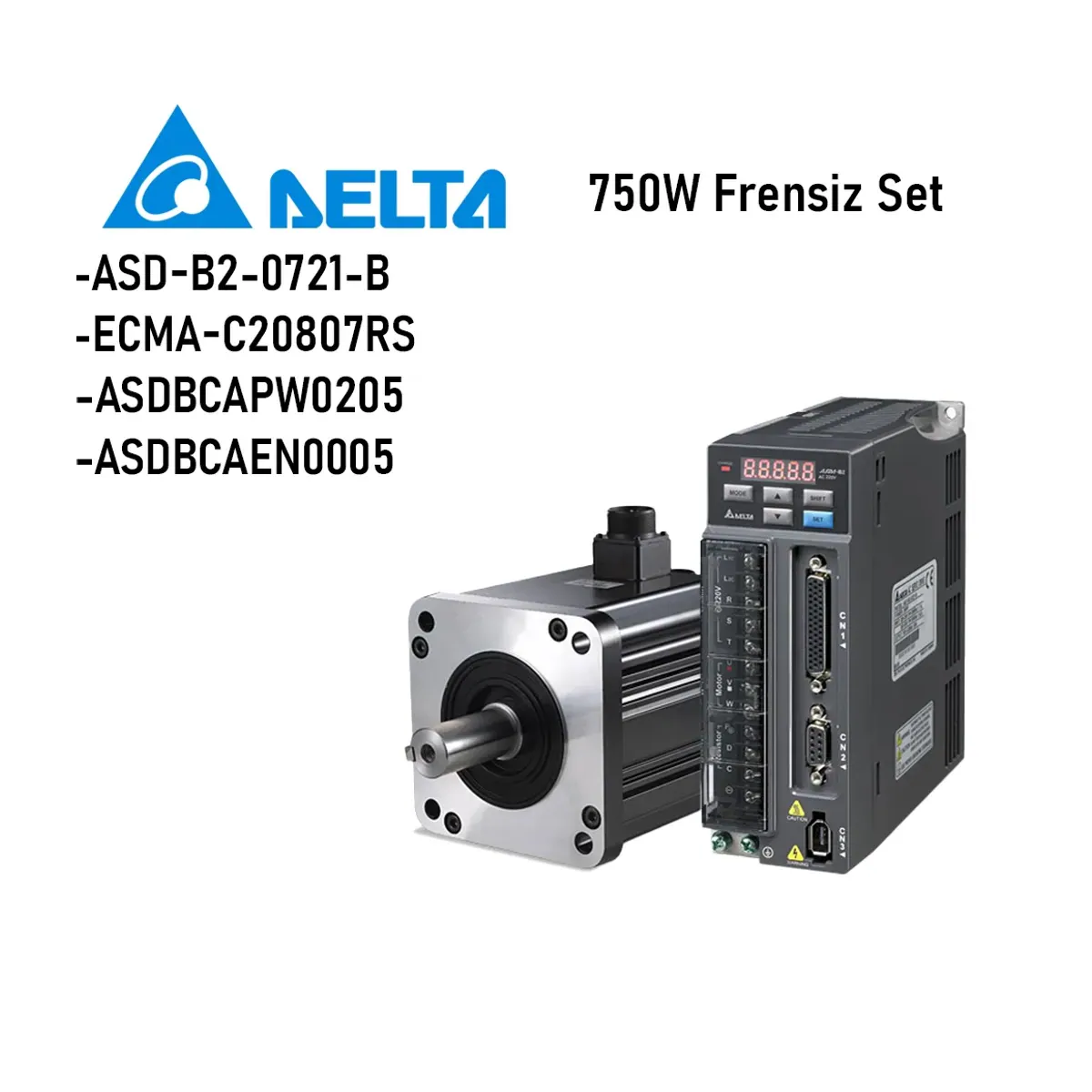 Delta ASD-B2 Serisi 700W Frensiz Set