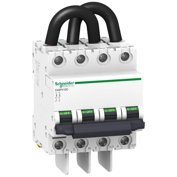 Schneider Electric A9N61658 Acti9 C60PV-DC 2P 13A, 1.5kA B-Curve MCB