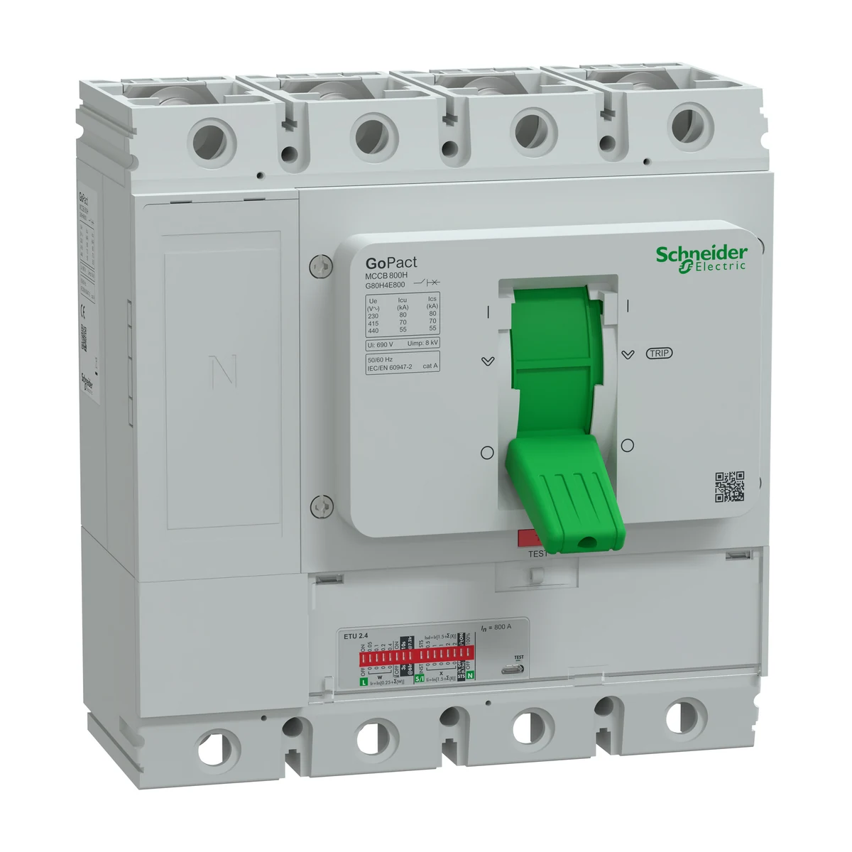 Schneider Electric G80H4E800 GOMCCB 800H 4P4D 800A Elektronik — üretici ürün görseli