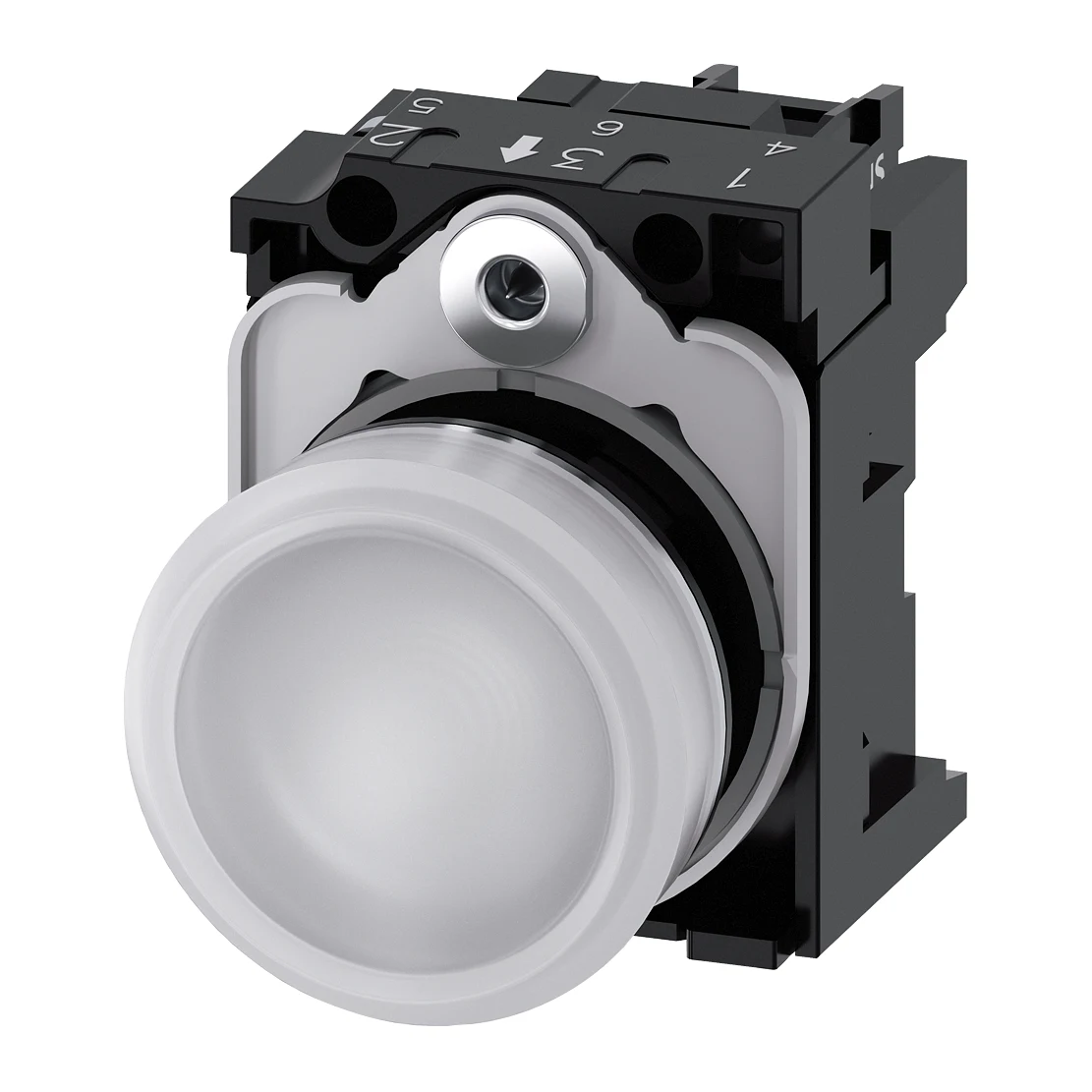 Siemens 3SU1152-6AA60-1AA0 Pilot Light White 24 AC/DC