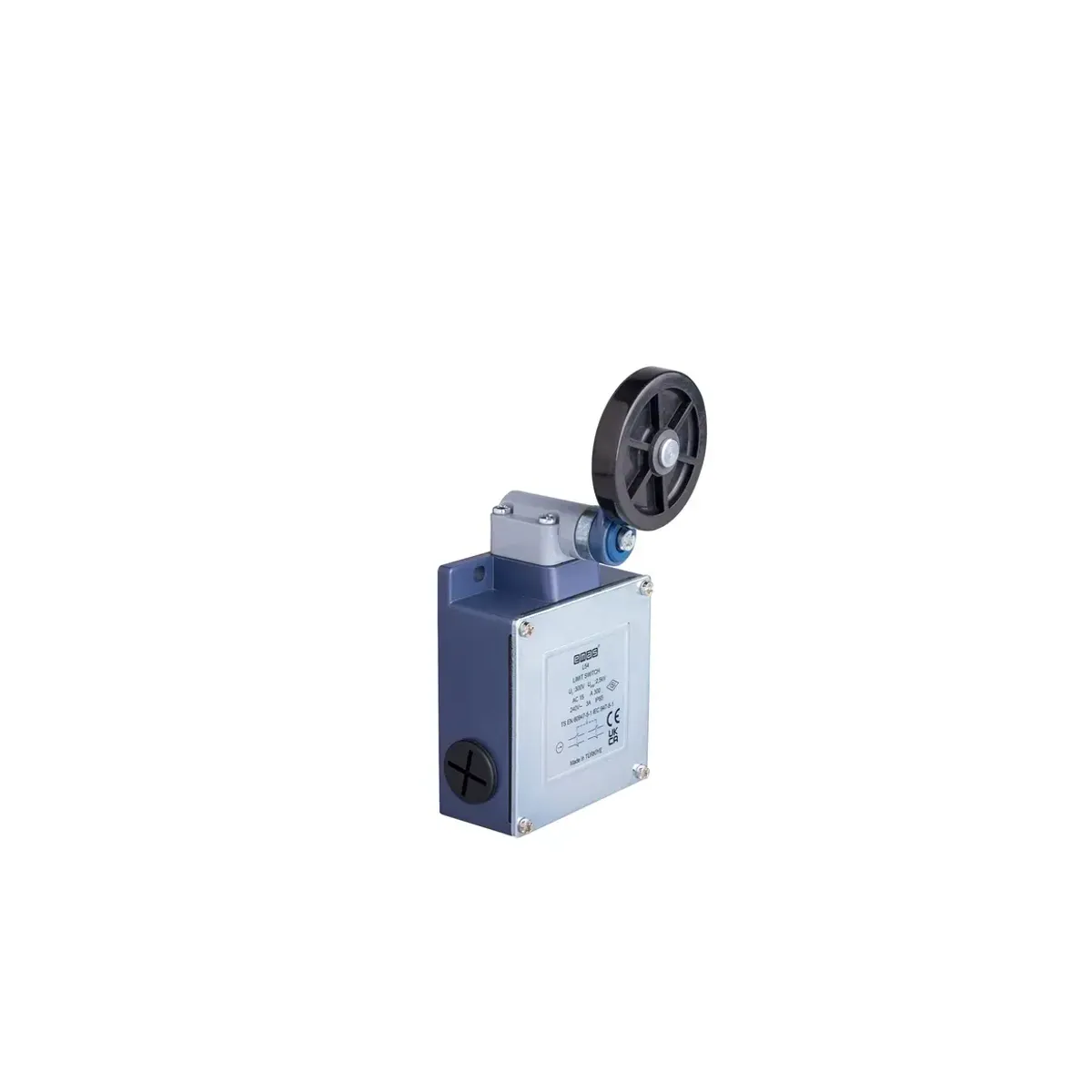 Emas L54 Metal Housing 50 mm Rubber Roller Lever Snap-Action 2* (1NC+1NO) Limit Switch L54K16MEL121