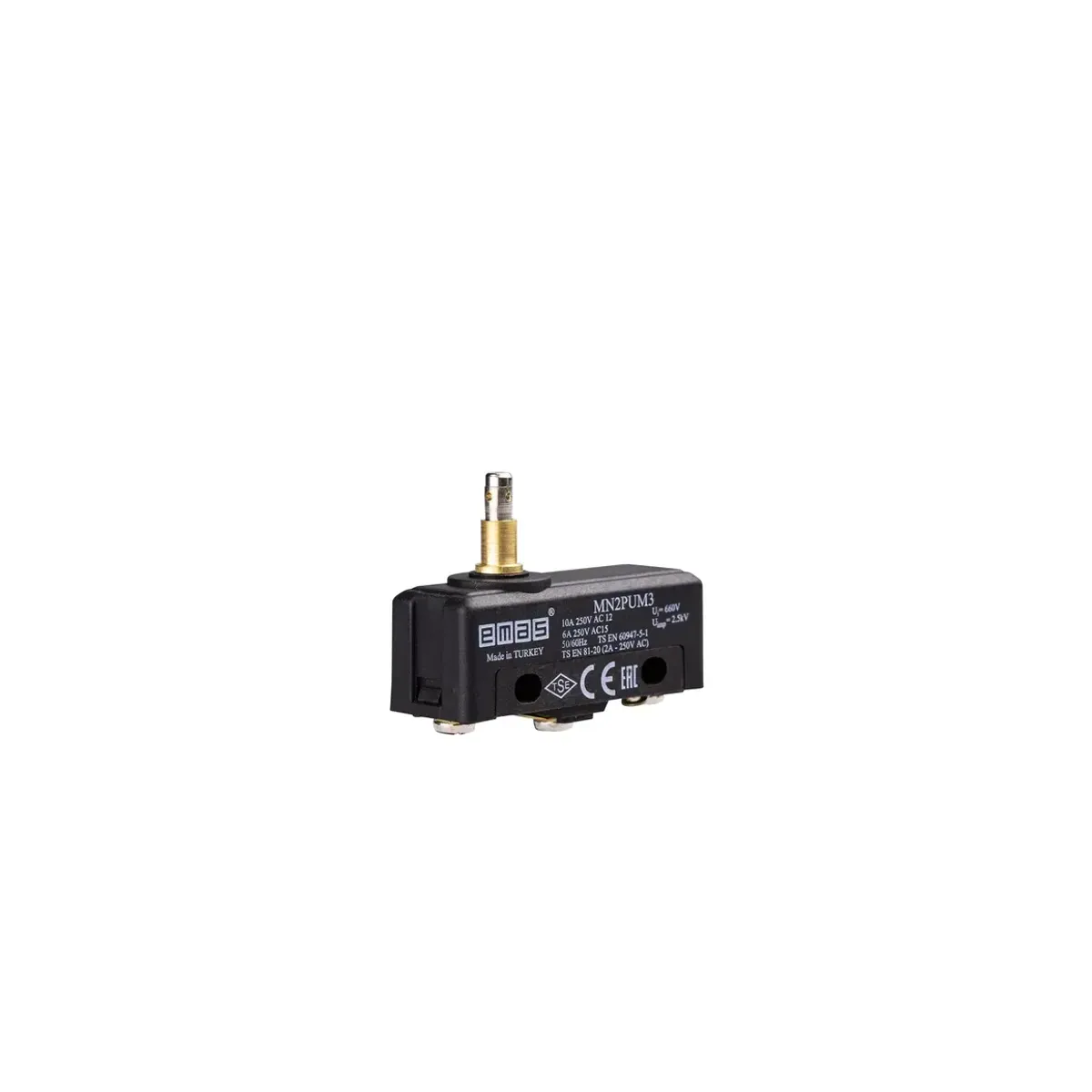 Emas Metal Thin Plunger 1CO MN2 Series Plastic Mini Switch MN2PUM3