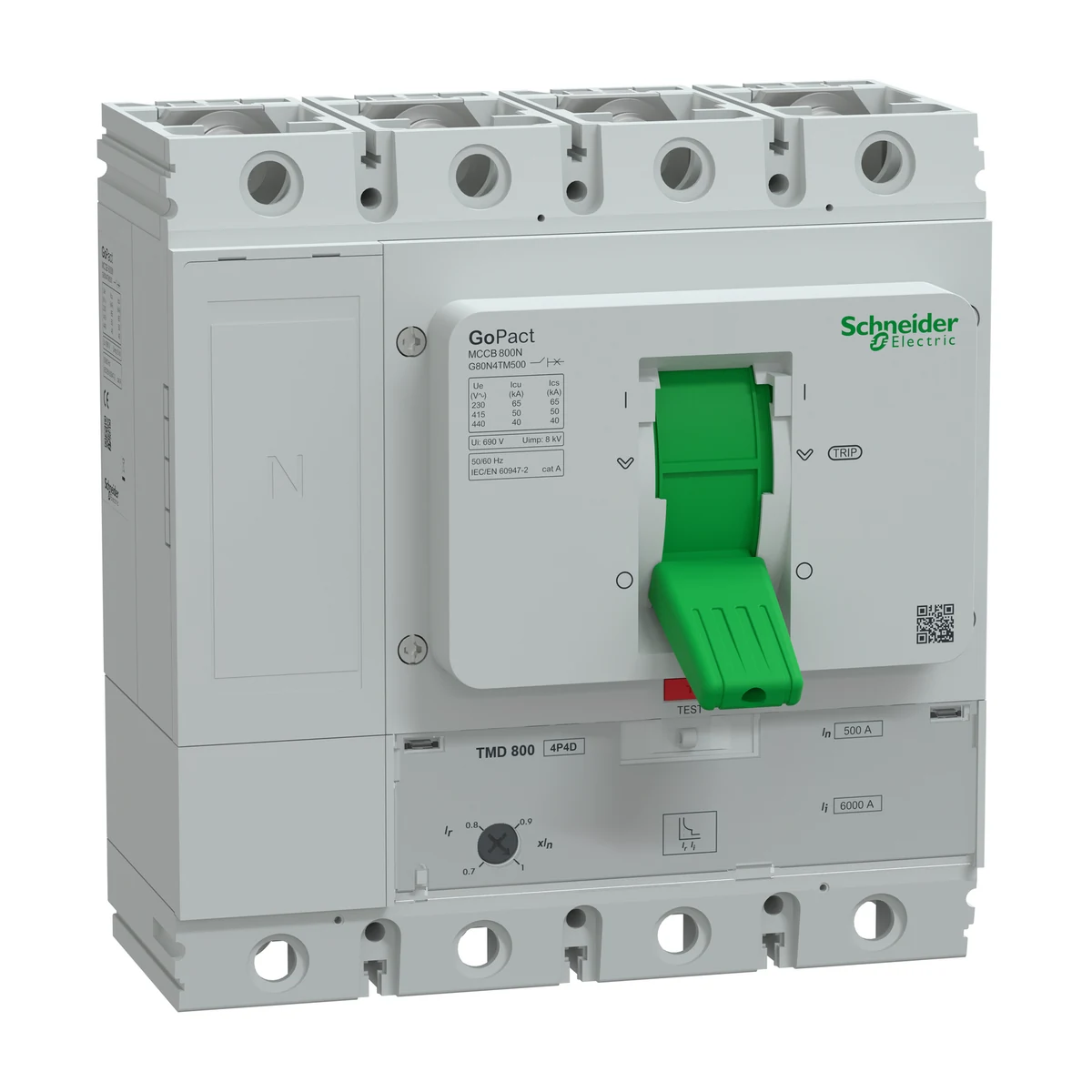 Schneider Electric G80N4TM500 GOMCCB 800N 4P4D 500A TMD — üretici ürün görseli