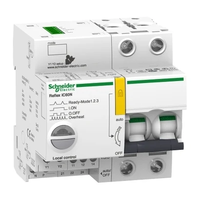 Schneider Electric A9C62225 Reflex iC60N 2P 25A C Eğrisi — üretici katalog görseli