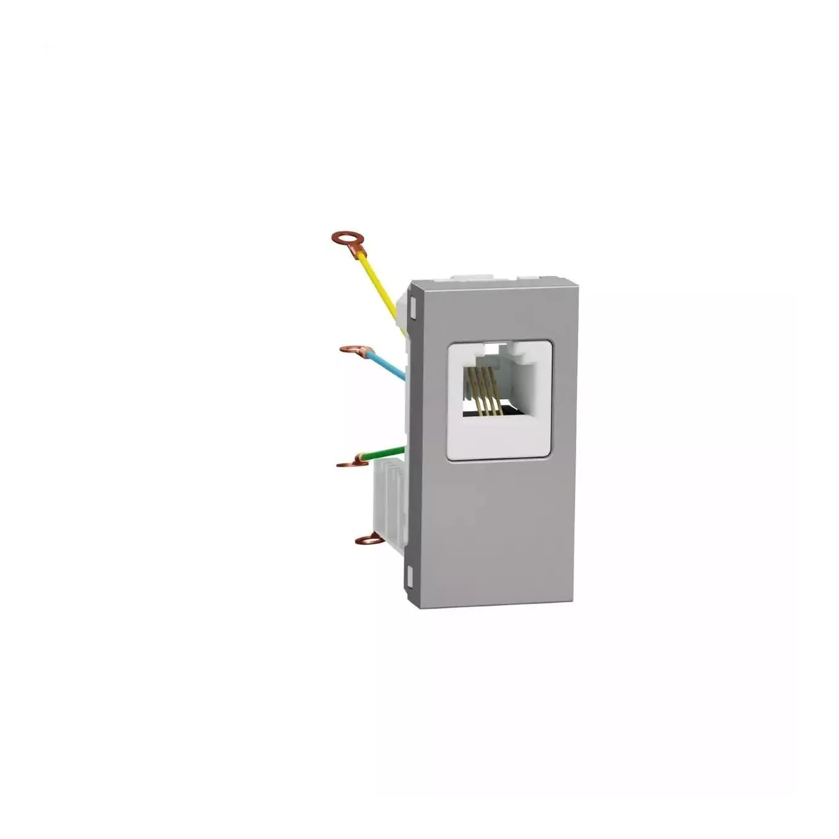 Schneider Electric NU349730 Yeni Unica, RJ12 Telefon Prizi 2 modül, Alüminyum — temsili aile görseli