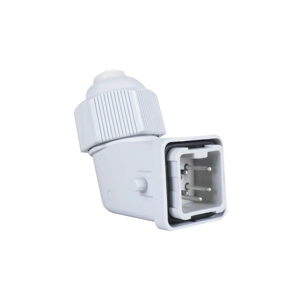 TP Elektrik 60510-200-01M25-PA 5x10A Çok Kontaklı Eğik Fiş - M25 kablo rakoru ile beraber, IP 65
