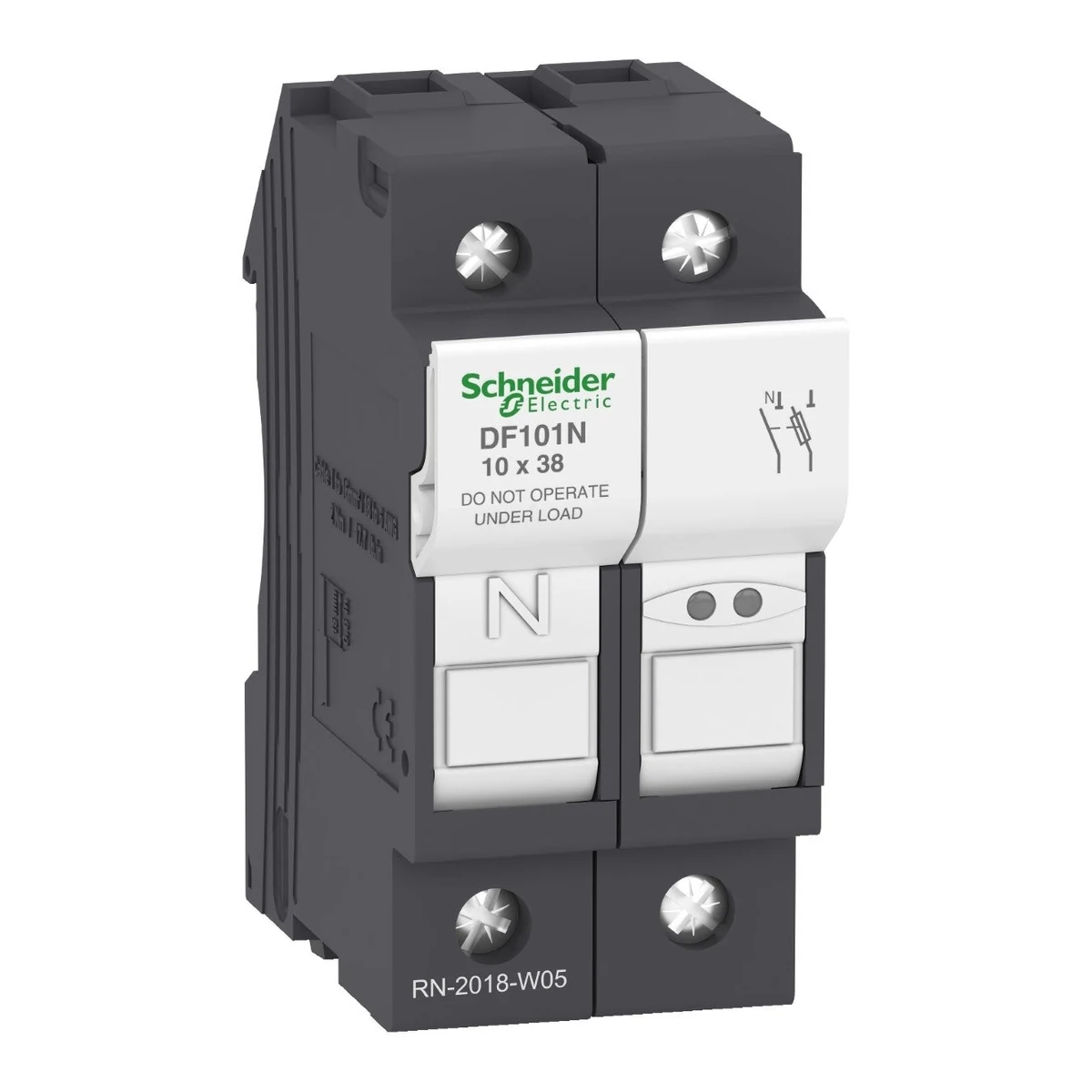 Schneider Electric DF101N TeSys DF Fuse Holder 1P+N 32A 10x38mm