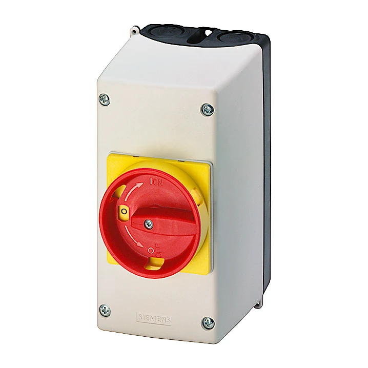 Siemens 3RV1923-1FA00 Motor Protection Circuit Breaker Accessory Plastic Enclosure, 54 mm Width, Emergency Stop