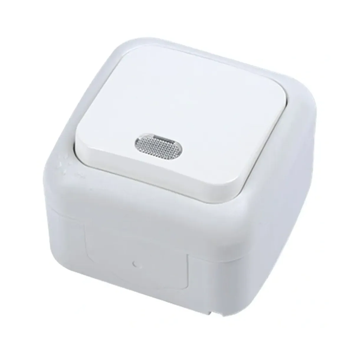 Viko Palmiye Surface-Mounted White Illuminated Light Switch IP54