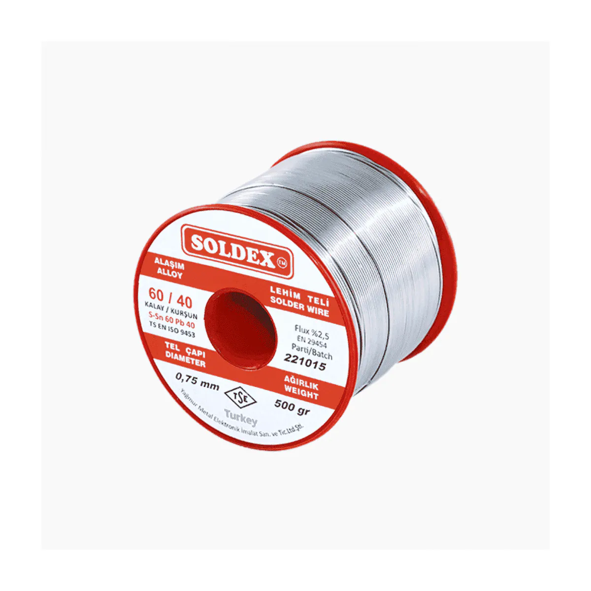 Soldex Solder Wire 60/40 0.75 mm 500 g Spool
