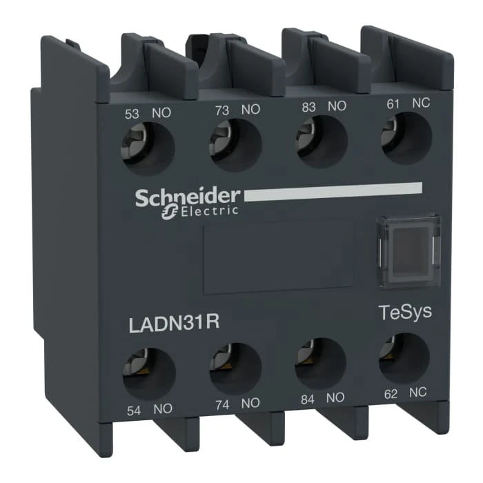 Schneider Electric LADN31R TeSys Deca Yardımcı kontak bloğu 3NA1NK Toza Karşı Dayanıklı