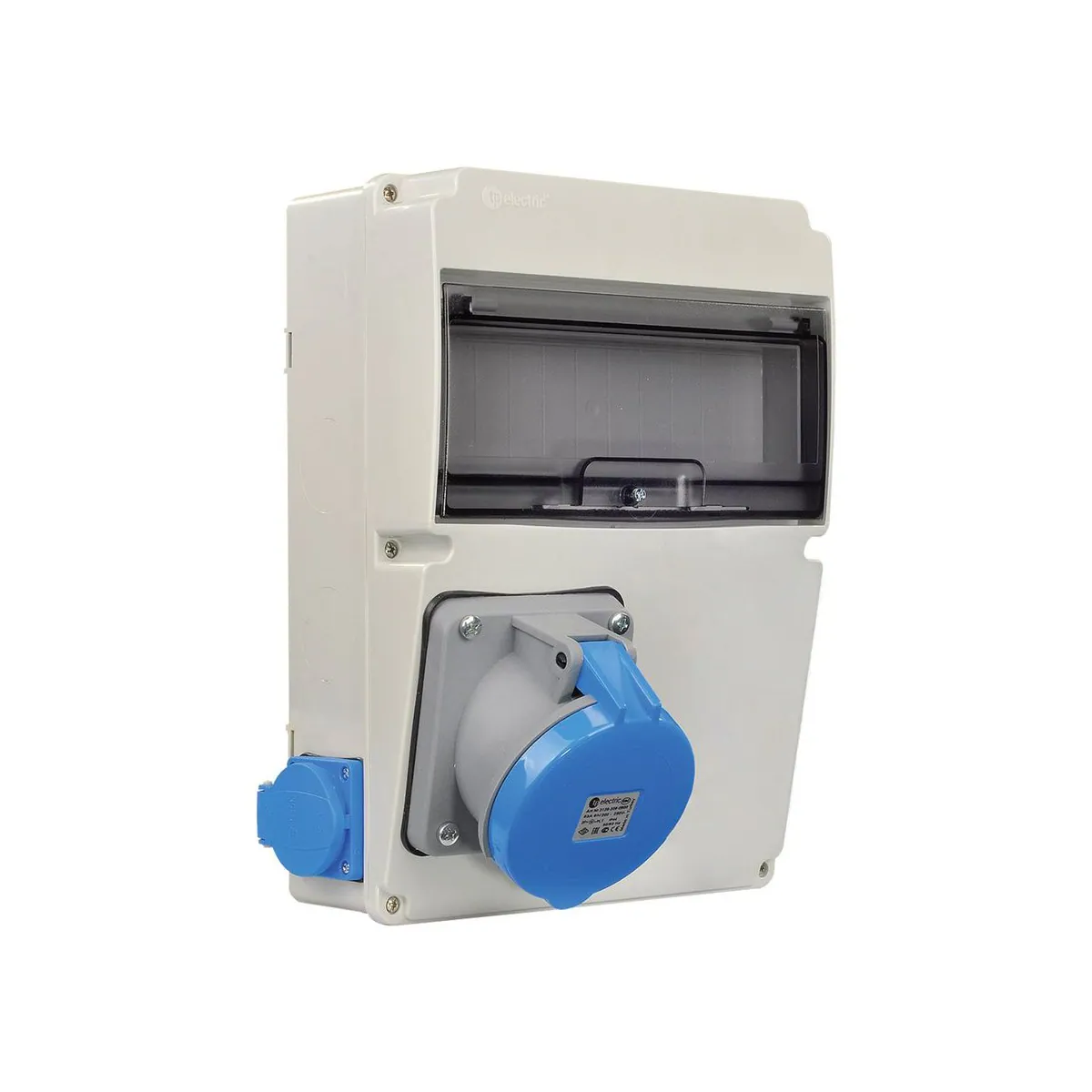 TP Elektrik 3320-002-2811 220x300 Priz Montajlı Kombinasyon Kutusu, 3x63A ve 1x16A Prizli