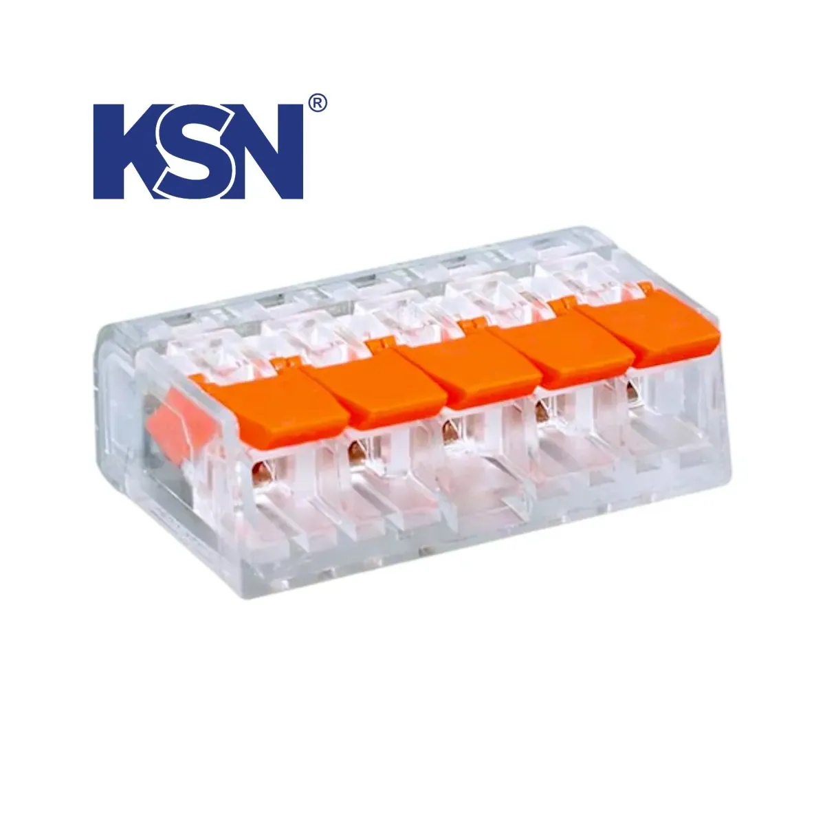 KSN-415 221 Series Compact Multipurpose Terminal Block with 5-Conductor Connection 5x4 mm2