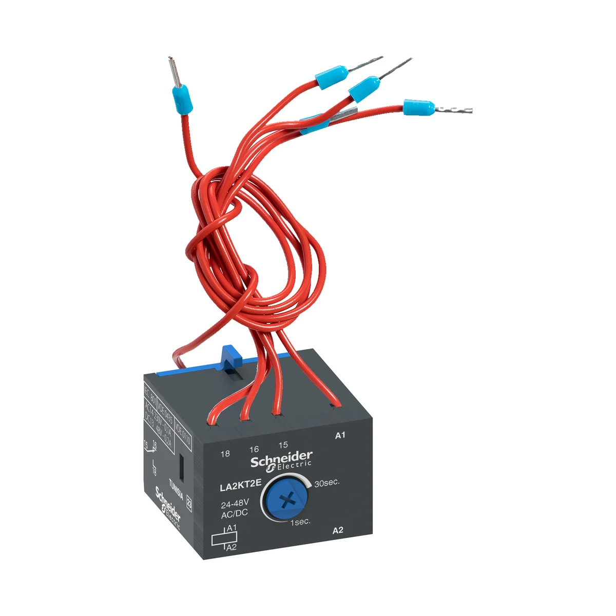 Schneider Electric LA2KT2E TeSys K Electronic Timer Relay 1C/O 24-48V