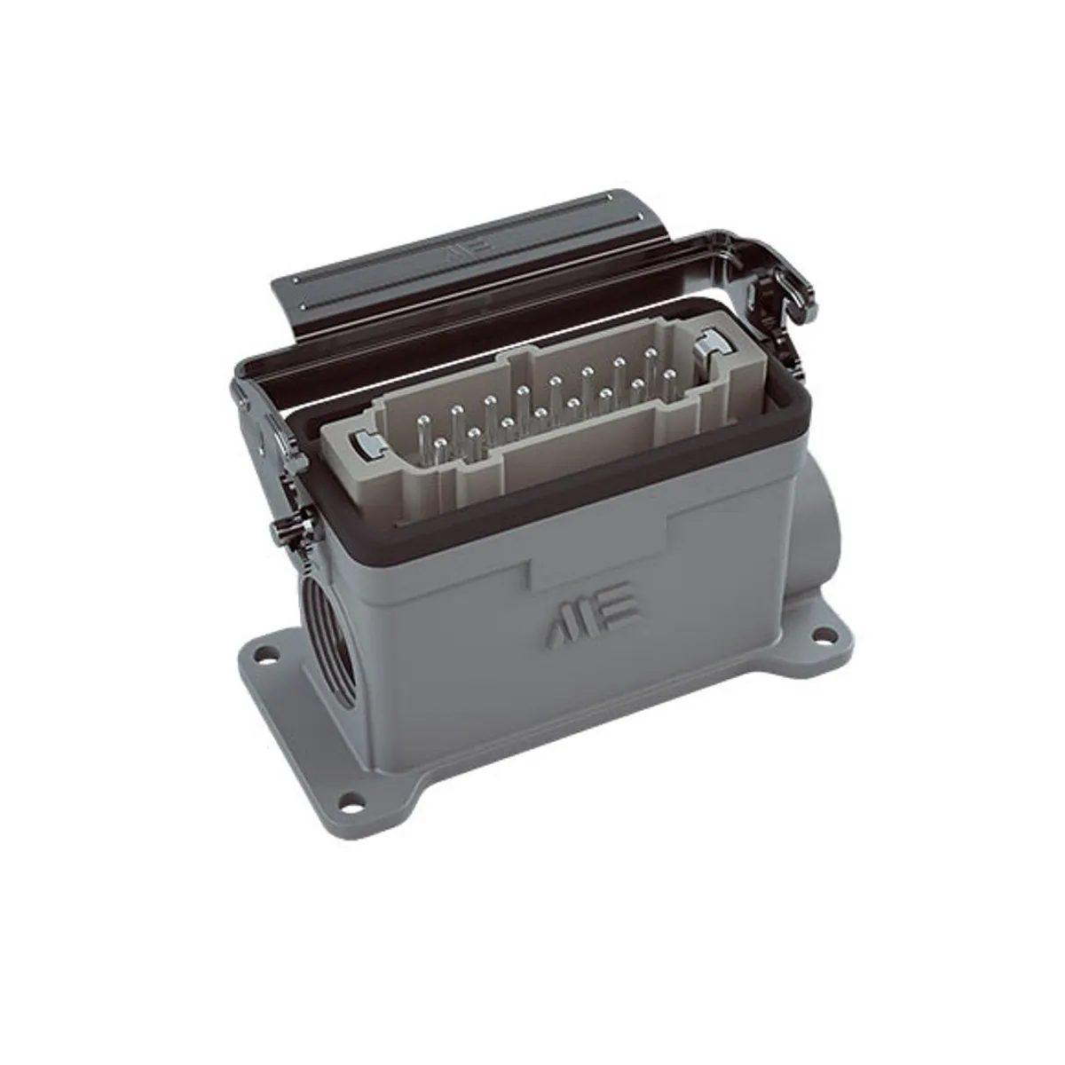 Mete Enerji 403531S 16x16A Wall-Mount Plug Dual Entry Single Metal Latch