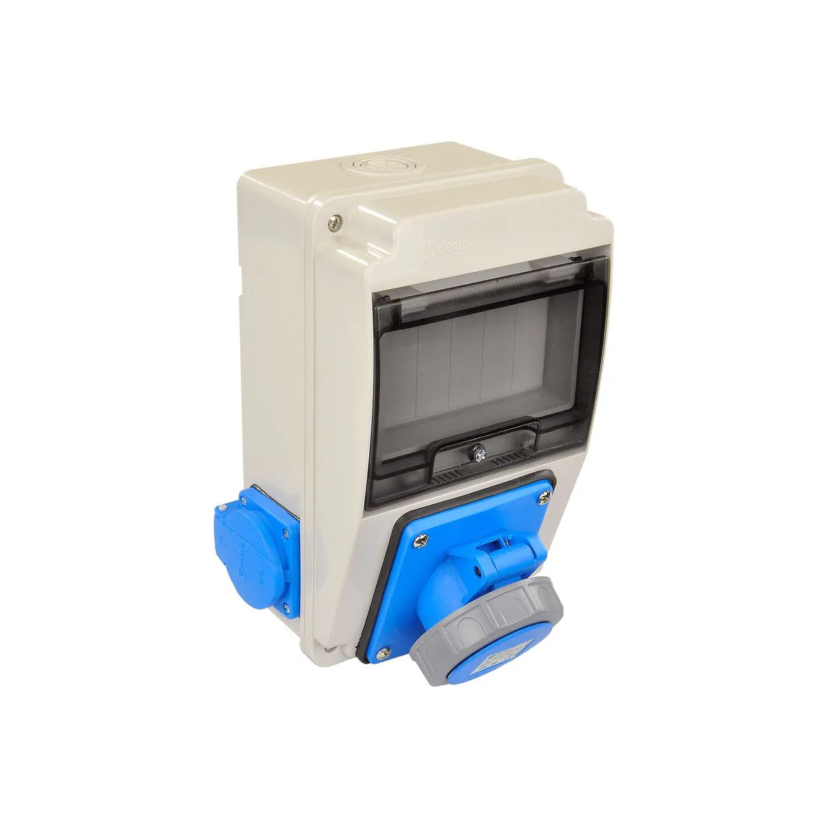 TP Elektrik 3318-002-2500 130x220 Priz Montajlı Kombinasyon Kutusu, 3x32A ve 1x16A Prizli