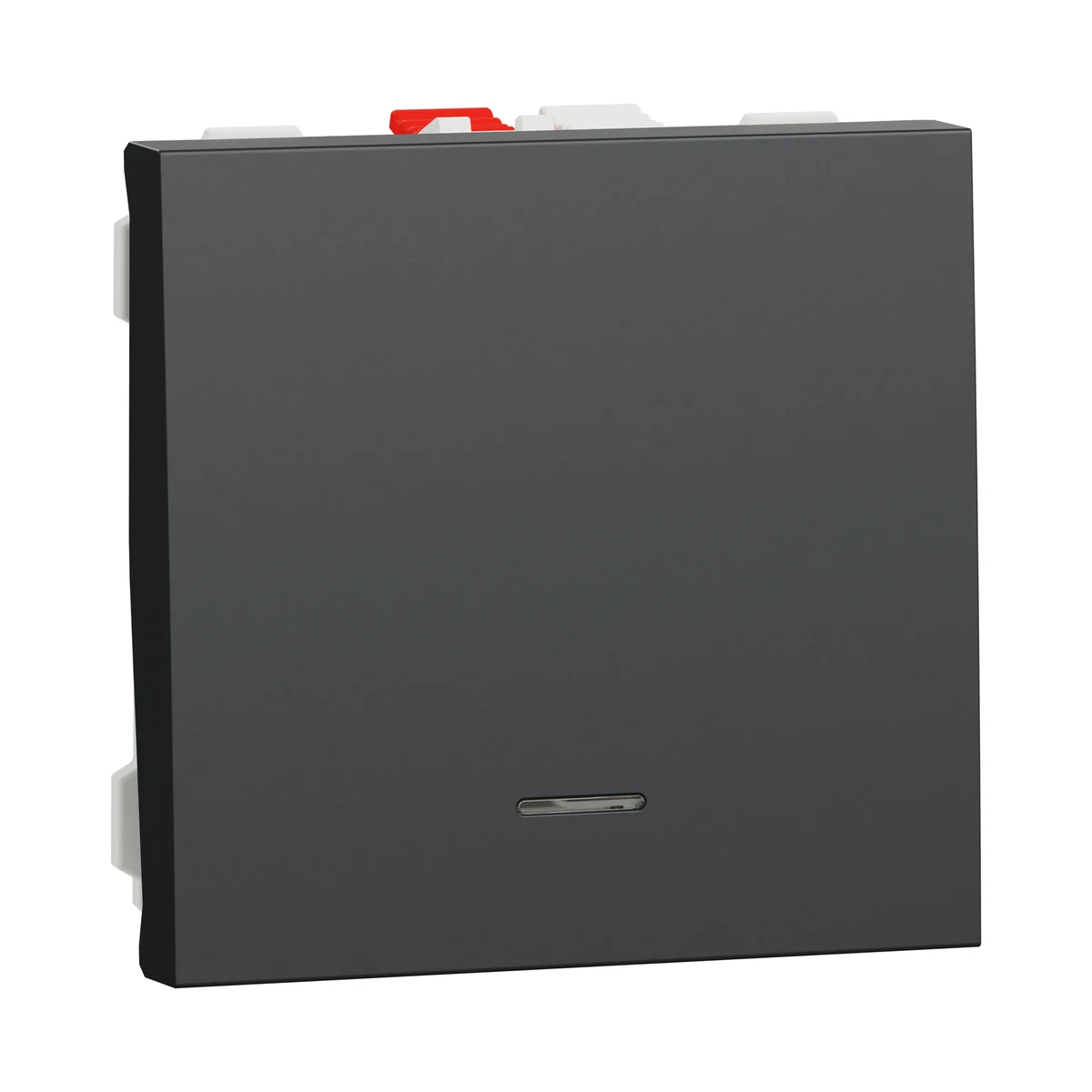 Schneider Electric NU320654N Yeni Unica, Illuminated Push Button 2 module, Anthracite