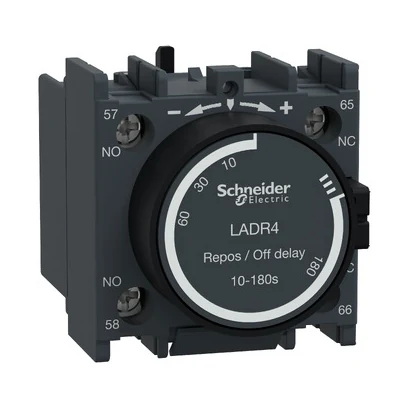 Schneider Electric LADR4 TeSys Deca On-Delay Pneumatic Timer Relay 10-180 s 1NA1NK