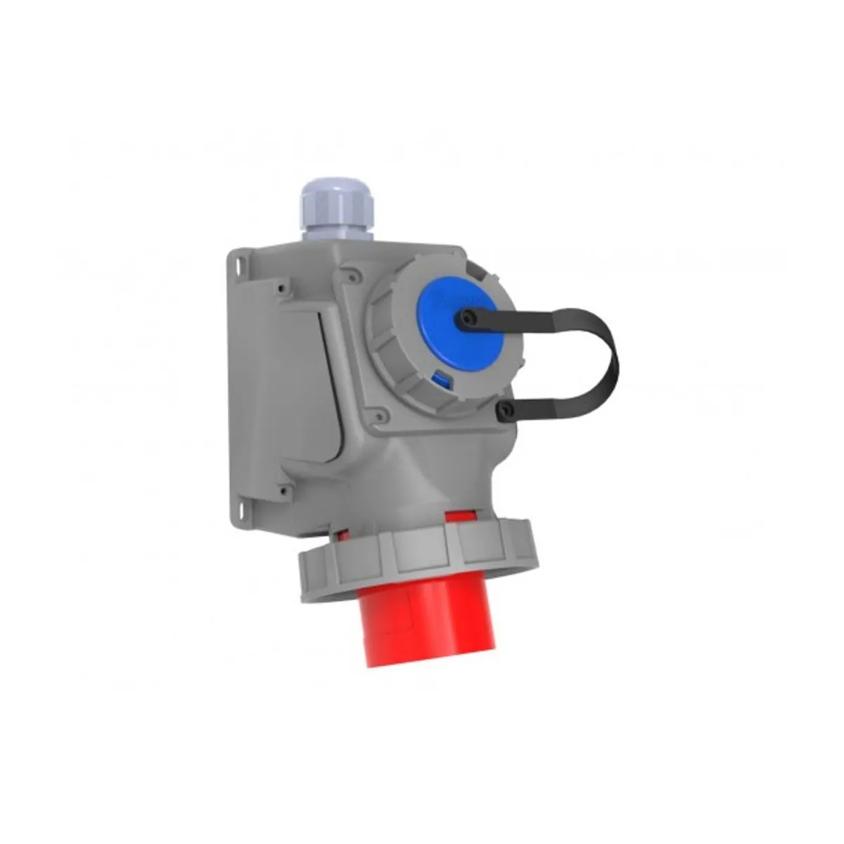 Bemis BC1-3504-7238 CEE 90° Eğik M. Prizli Duvar Fişi 32 A 3P+E IP67