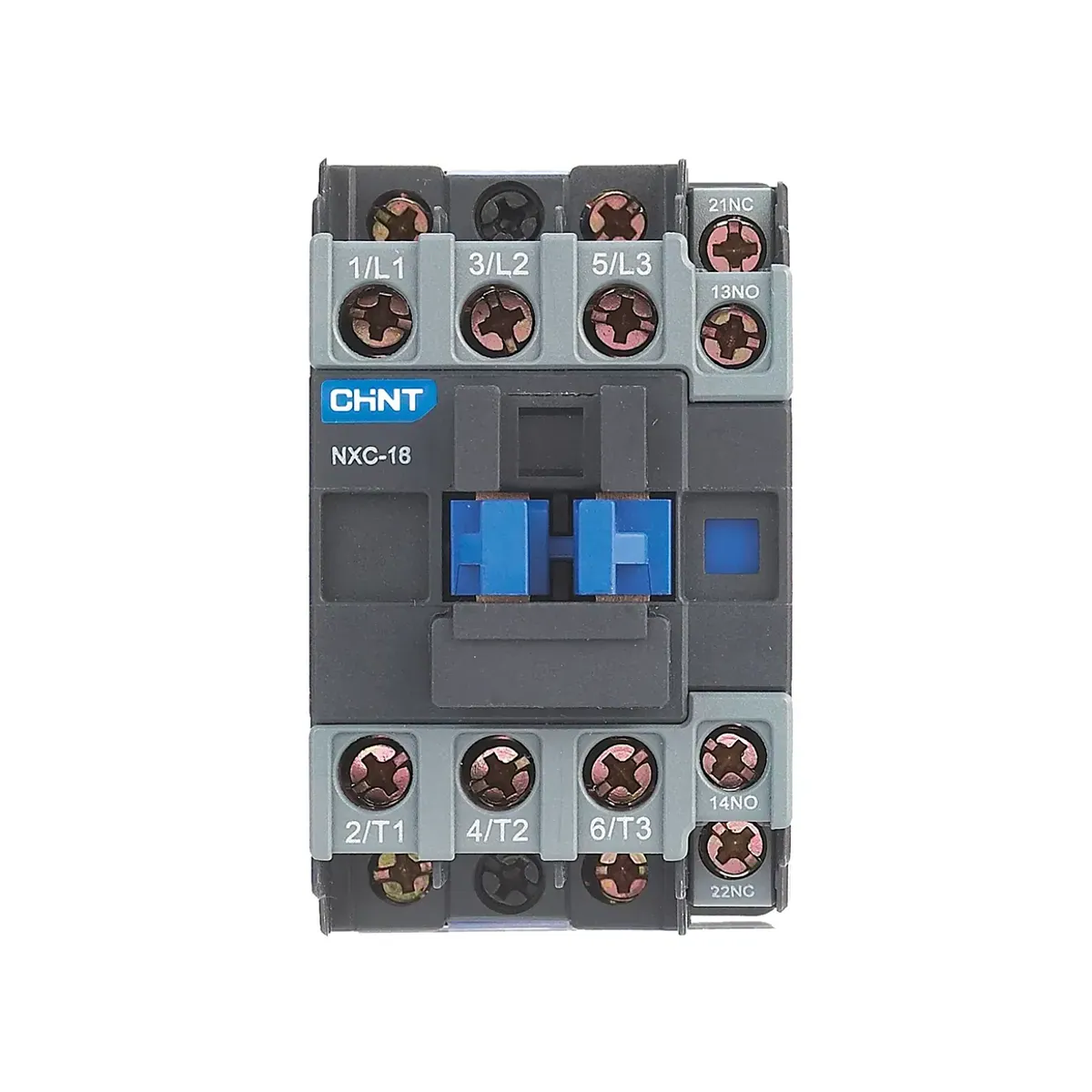 Chint NXC-18 220V AC Bobinli 3 Kutup 18A 1NO+1NC Yardımcı Kontaklı Kontaktör 7,5kW