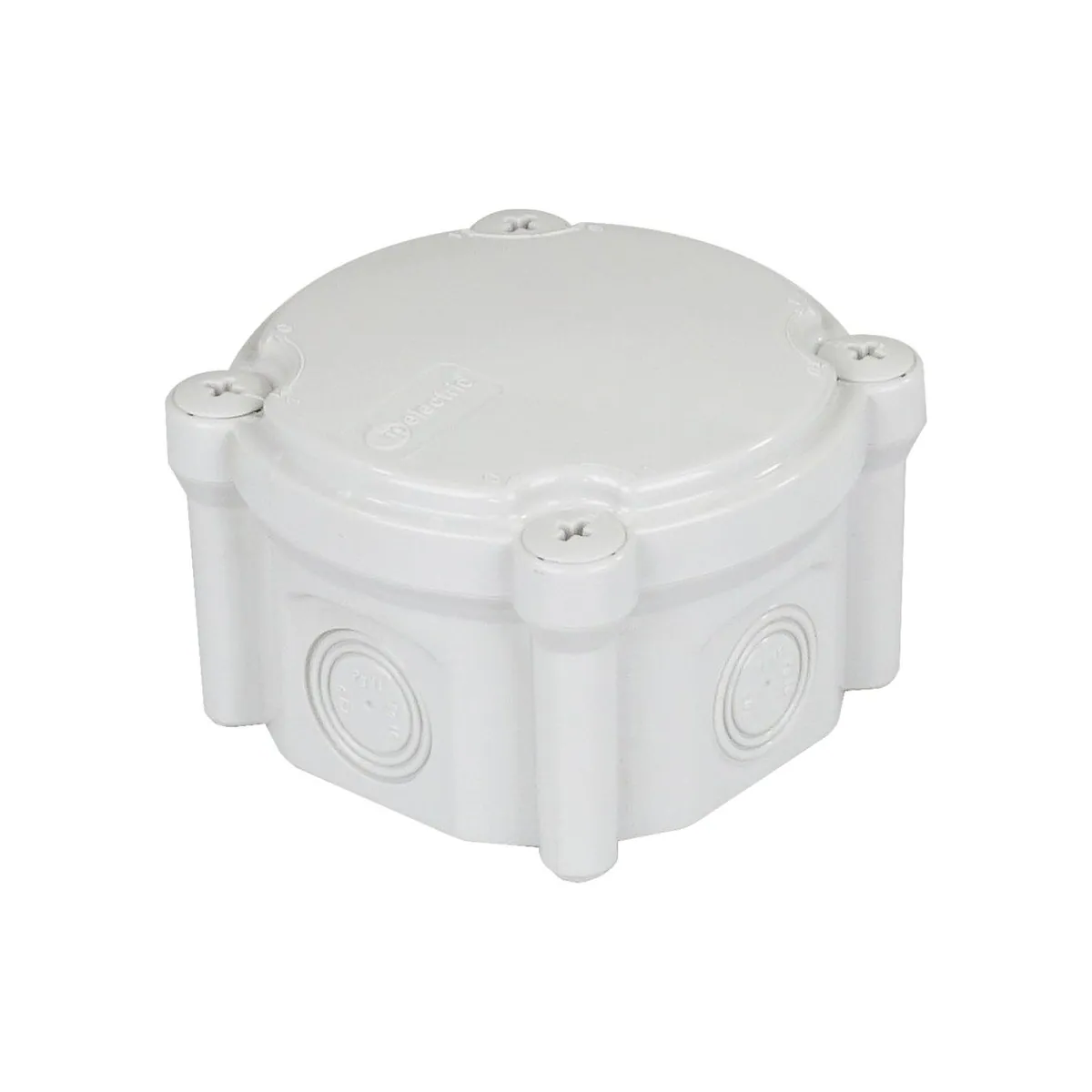 TP Elektrik 3309-203-0077 Junction Box Ø90 (4 Outlets) - Screw-On Cover, IP 67