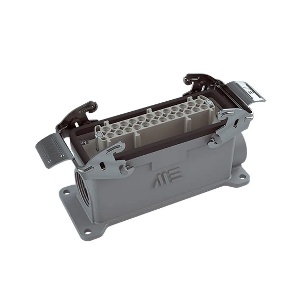 Mete Enerji 403048S 24x16A Duvar Prizi Çift Girişli Metal Mandallı