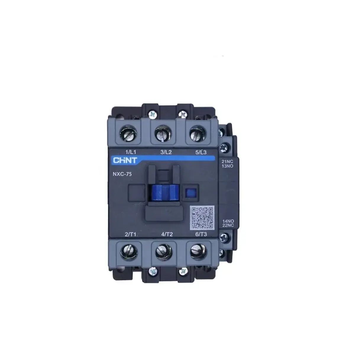 Chint NXC-75 220V AC Bobinli 3 Kutup 75A 1NO+1NC Yardımcı Kontaklı Kontaktör 37kW